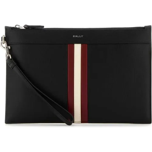 Stilvolle Schwarze Lederclutch - Bally - Modalova