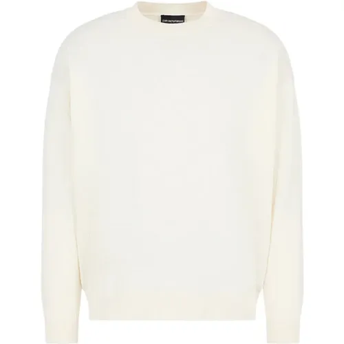 Jacquard O-Neck Jumper , male, Sizes: XL - Emporio Armani - Modalova