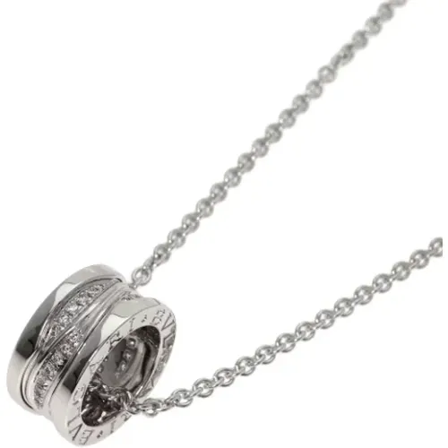 Pre-owned White Gold necklaces , female, Sizes: ONE SIZE - Bvlgari Vintage - Modalova