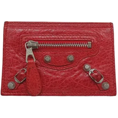 Pre-owned Leather wallets , female, Sizes: ONE SIZE - Balenciaga Vintage - Modalova