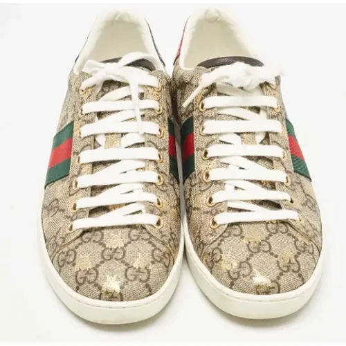 Pre-owned Coated canvas sneakers , female, Sizes: 5 UK - Gucci Vintage - Modalova