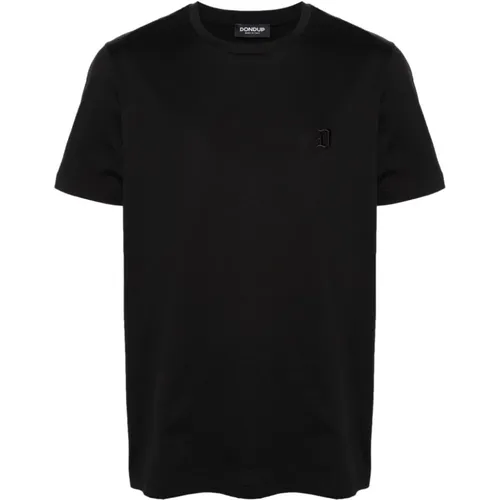 Embroidered Logo T-shirts and Polos , male, Sizes: S - Dondup - Modalova