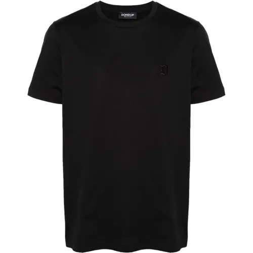 Embroidered Logo T-shirts and Polos , male, Sizes: S, XL, 2XL, M - Dondup - Modalova