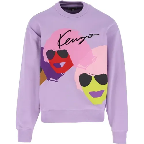 Graphic Oversize Sweatshirt , male, Sizes: S, XS - Kenzo - Modalova