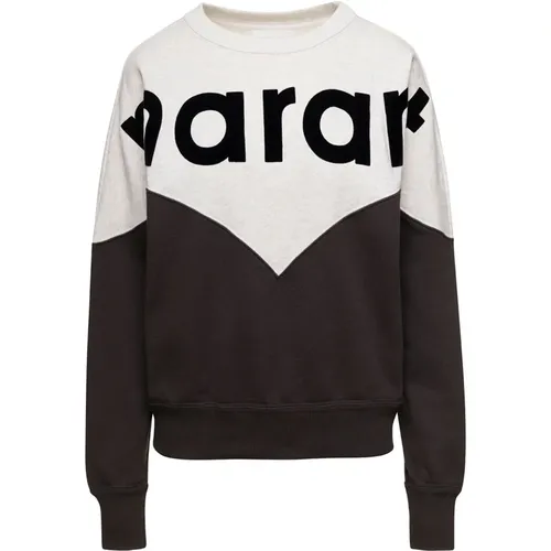 Crewneck Sweatshirt with Logo Print , female, Sizes: 2XS, S - Isabel Marant Étoile - Modalova