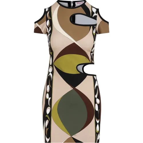 Cut-out Mini Dress , female, Sizes: M, 2XS - EMILIO PUCCI - Modalova