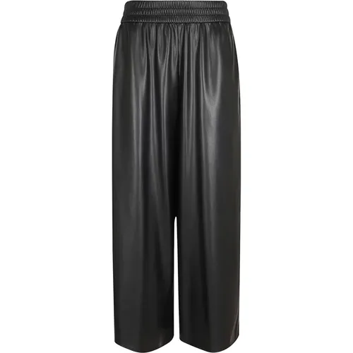 Schwarze Jersey Hose , Damen, Größe: M - Max Mara Weekend - Modalova