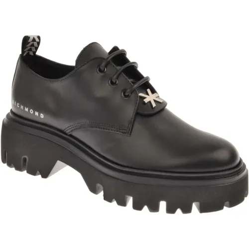 Damen Leder Oxford Schuh mit Gummisohle , Damen, Größe: 38 EU - John Richmond - Modalova
