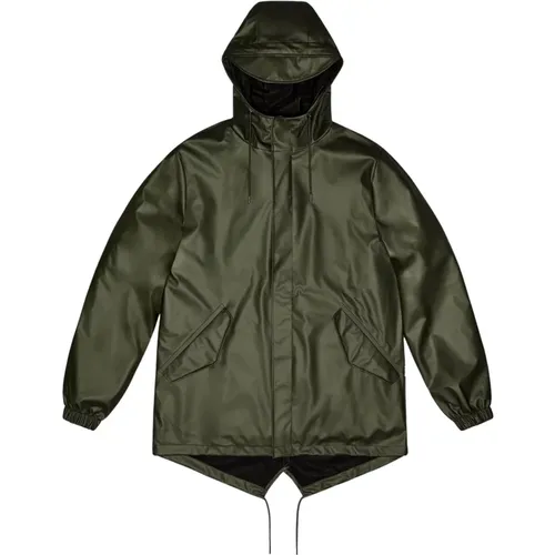 Waterproof Fishtail Jacket , male, Sizes: L, XS - Rains - Modalova