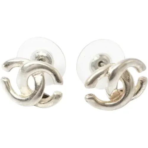 Pre-owned Metal earrings , female, Sizes: ONE SIZE - Chanel Vintage - Modalova