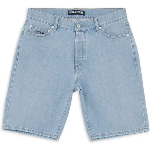 Regelmäßige Denim-Bermuda-Shorts , Herren, Größe: W31 - Iuter - Modalova