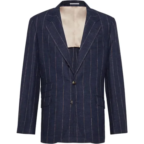 Luxury Jackets Collection , male, Sizes: L - BRUNELLO CUCINELLI - Modalova