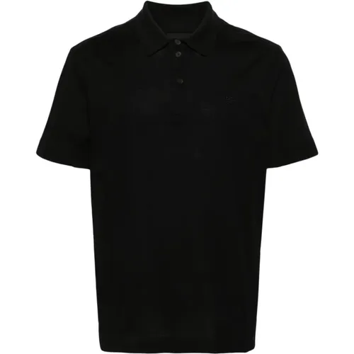 Schwarzes Besticktes Monogramm Poloshirt , Herren, Größe: S - Givenchy - Modalova