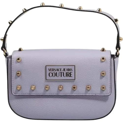 VJ. 74Va4Be1 Small Lilac Studded Bag , female, Sizes: ONE SIZE - Versace Jeans Couture - Modalova