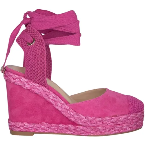 Wedge Sandal with Rounded Toe , female, Sizes: 6 UK, 5 UK, 8 UK - Alma en Pena - Modalova