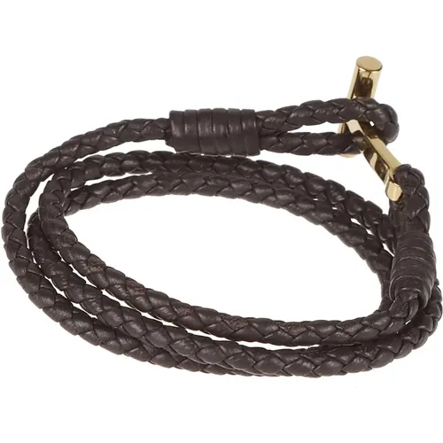 Dark Woven Bracelet , male, Sizes: L, M - Tom Ford - Modalova