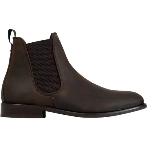 Leder Chelsea Boots , Herren, Größe: 42 EU - Hudson - Modalova