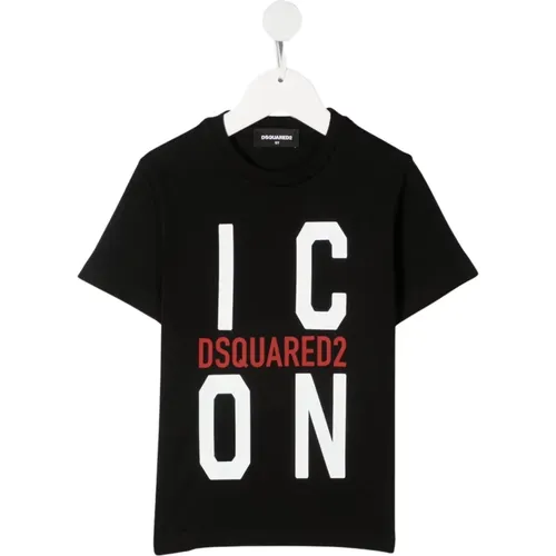 Ikonic Logo T-Shirt für Teenager - Dsquared2 - Modalova