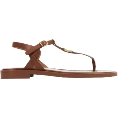 Flache Sandalen mit Schnallenverschluss , Damen, Größe: 36 EU - Chloé - Modalova