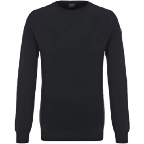 Men`s Knitted Roundneck C.w. Color: 050 - , male, Sizes: S - PAUL & SHARK - Modalova