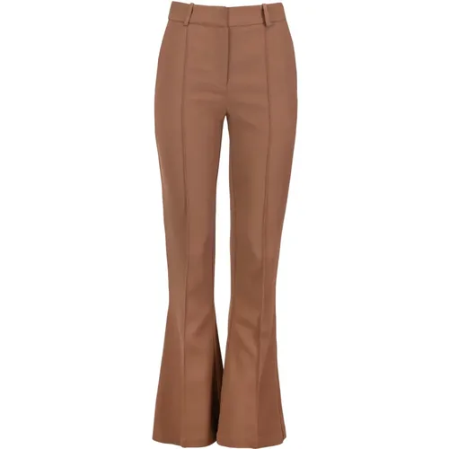 Chocolate Flared Tailored Pants , female, Sizes: XS, L, S, M - Jaaf - Modalova