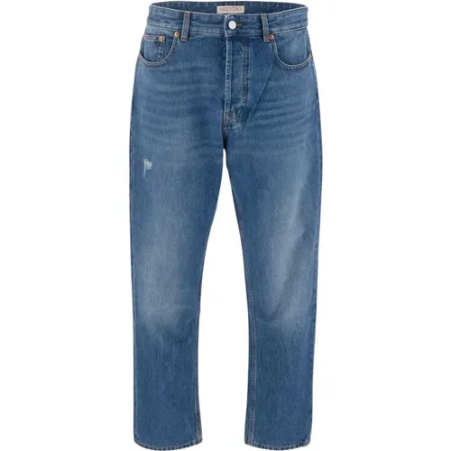 Regular Fit Jeans in Mittelblau - Valentino - Modalova