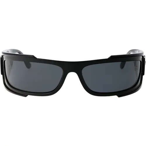 Stylish Sunglasses with Model 0Ve4446 , male, Sizes: 67 MM - Versace - Modalova