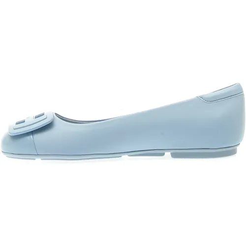 Womens Shoes Ballerinas Azzurro Ss24 , female, Sizes: 5 UK, 4 UK, 6 UK, 4 1/2 UK, 3 1/2 UK, 8 UK, 7 UK, 3 UK, 6 1/2 UK, 5 1/2 UK - Hogan - Modalova