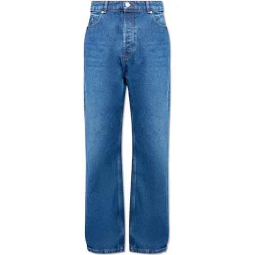 Jeans with straight legs , male, Sizes: W32, W36, W31 - Ami Paris - Modalova