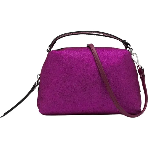 Glittering Mini Handbag with Double Handles , female, Sizes: ONE SIZE - Gianni Chiarini - Modalova