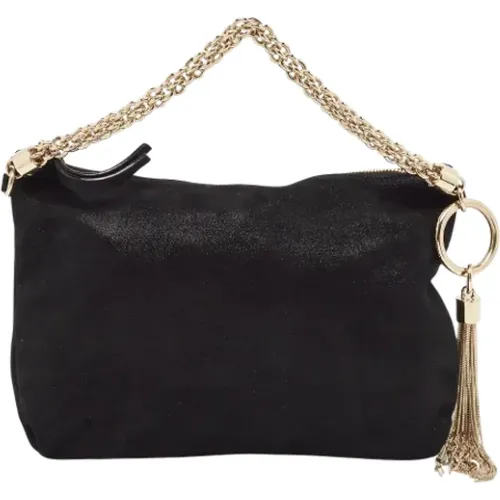 Pre-owned Suede clutches , female, Sizes: ONE SIZE - Jimmy Choo Pre-owned - Modalova