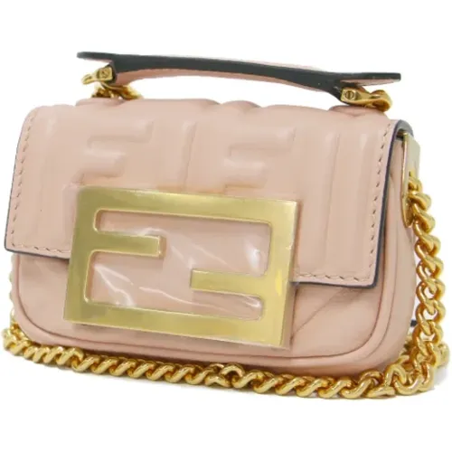 Pre-owned Leather shoulder-bags , female, Sizes: ONE SIZE - Fendi Vintage - Modalova