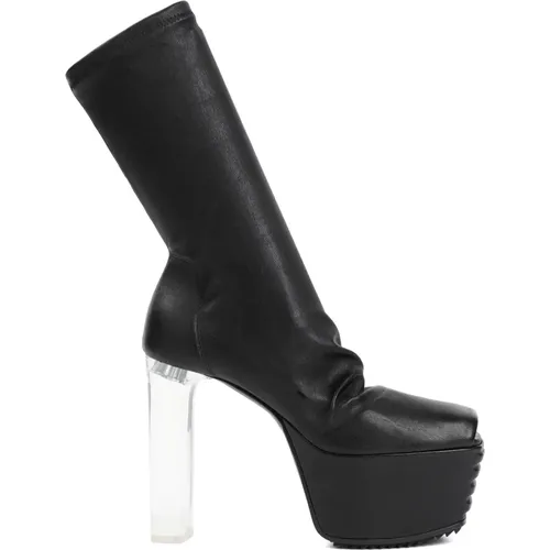 Leather Ankle Boots with Heels , female, Sizes: 7 UK - Rick Owens - Modalova