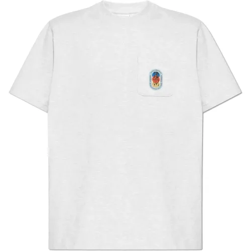 T-Shirt mit Tasche , Herren, Größe: S - adidas Originals - Modalova