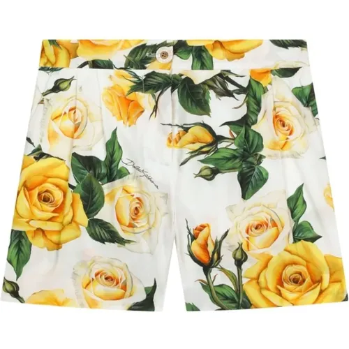 Shorts mit Rosenmuster in Mehrfarbig - Dolce & Gabbana - Modalova