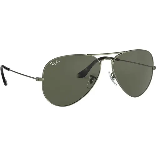 Aviator Sunglasses in Transparent Green Metal , unisex, Sizes: 58 MM - Ray-Ban - Modalova