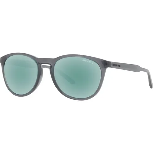 Gorgon Sonnenbrillen Transparent Grey/Turquoise , Herren, Größe: 54 MM - Arnette - Modalova
