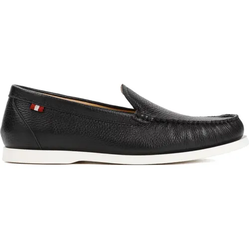 Schwarze Lederloafers Nadim Mocassin , Herren, Größe: 42 EU - Bally - Modalova