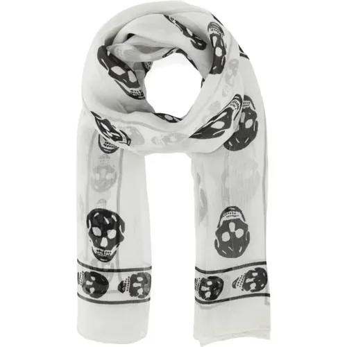 Silk Scarf, Stylish and Sophisticated Men`s Accessory , male, Sizes: ONE SIZE - alexander mcqueen - Modalova