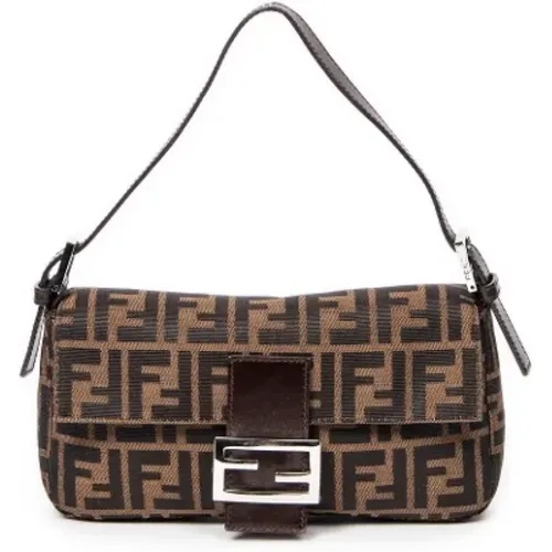 Pre-owned Canvas shoulder-bags , female, Sizes: ONE SIZE - Fendi Vintage - Modalova