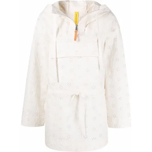 Broderie Anglaise Cape Jacket , female, Sizes: XS - Moncler - Modalova