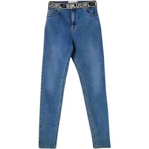 Stylische Denim Jeans , Damen, Größe: M - Blugirl - Modalova