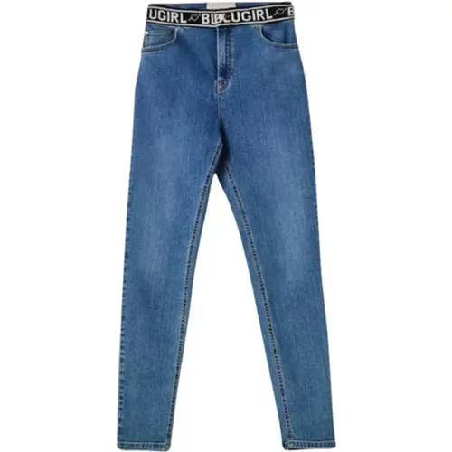 Stylische Denim Jeans , Damen, Größe: S - Blugirl - Modalova