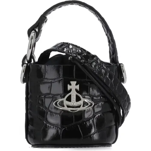 Leather Drawstring Shoulder Bag , female, Sizes: ONE SIZE - Vivienne Westwood - Modalova