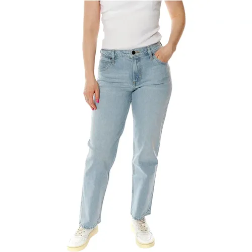 Jane Mid Waist Straight Fit Jeans , Damen, Größe: W30 L33 - Lee - Modalova
