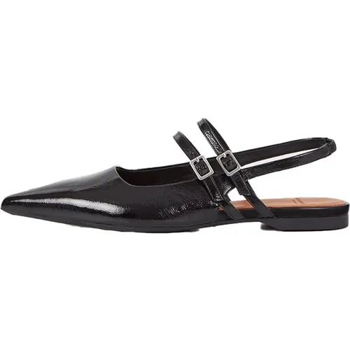 Lack Schwarz Slingback Schuhe , Damen, Größe: 37 EU - Vagabond Shoemakers - Modalova