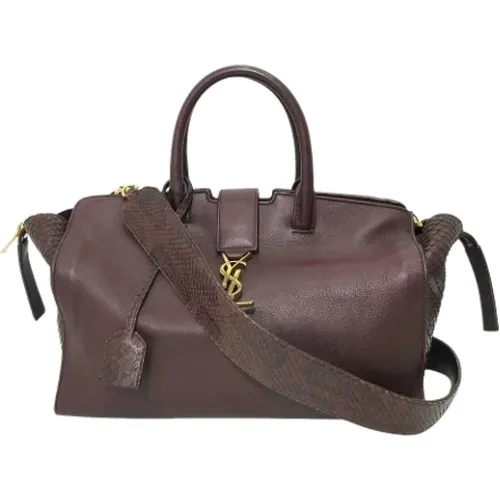 Pre-owned Leather handbags , female, Sizes: ONE SIZE - Yves Saint Laurent Vintage - Modalova