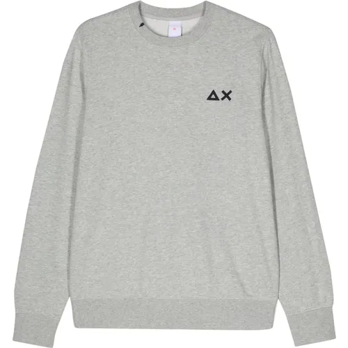 Bestickter Logo-Sweatshirt , Herren, Größe: XL - Sun68 - Modalova