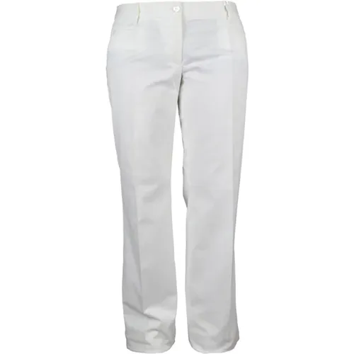 Weiße Baumwollhose , Damen, Größe: L - Dolce & Gabbana - Modalova
