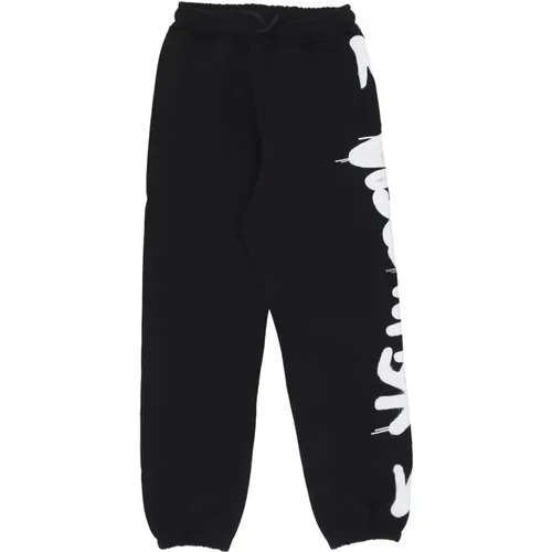 Schwarze Side Logo Streetwear Hose , Damen, Größe: XS - Disclaimer - Modalova